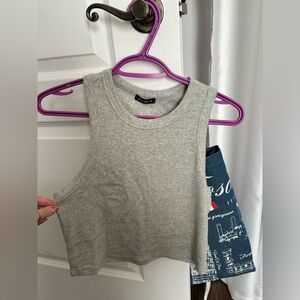 Gray basic tank top from dynamite